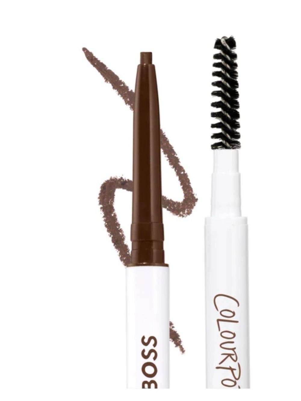 ColourPop brow Boss Brow Pencil & Spoolie — Dark brown NIB